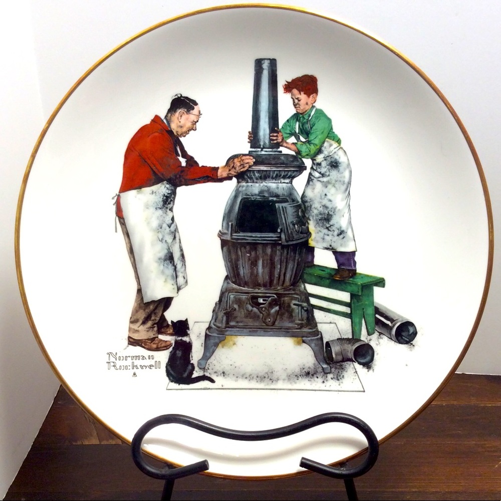 Vintage 1979 Norman Rockwell Gorham large plate